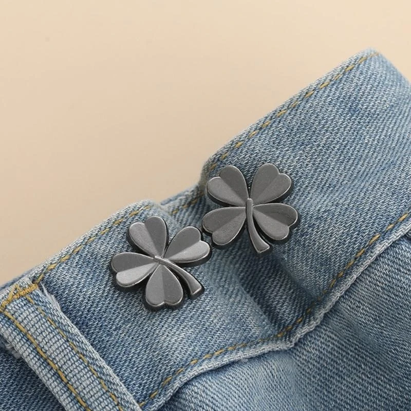 Y5GC Shamrock Brooches Pin Dress Clip Women Waist Tighten Buckle Clothing Accessory - Image 6