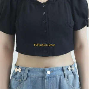 Y5GC Shamrock Brooches Pin Dress Clip Women Waist Tighten Buckle Clothing Accessory